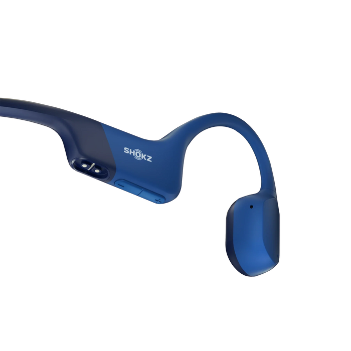 【ほぼ新品】Shokz (ショックス) OpenRun 青 Shokz OpenRun Open-Ear Wireless Bone Conduction Headphones. (Blue)