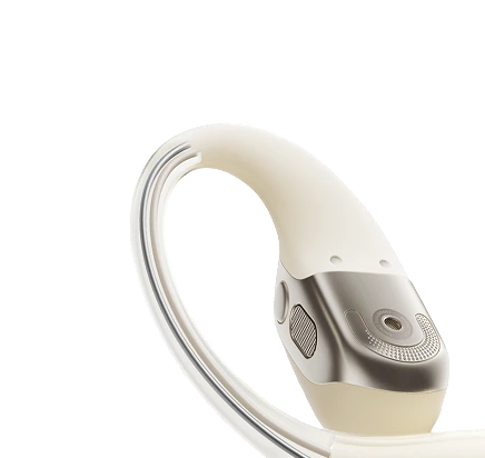 Adaptable, <br>
flexible ear hook