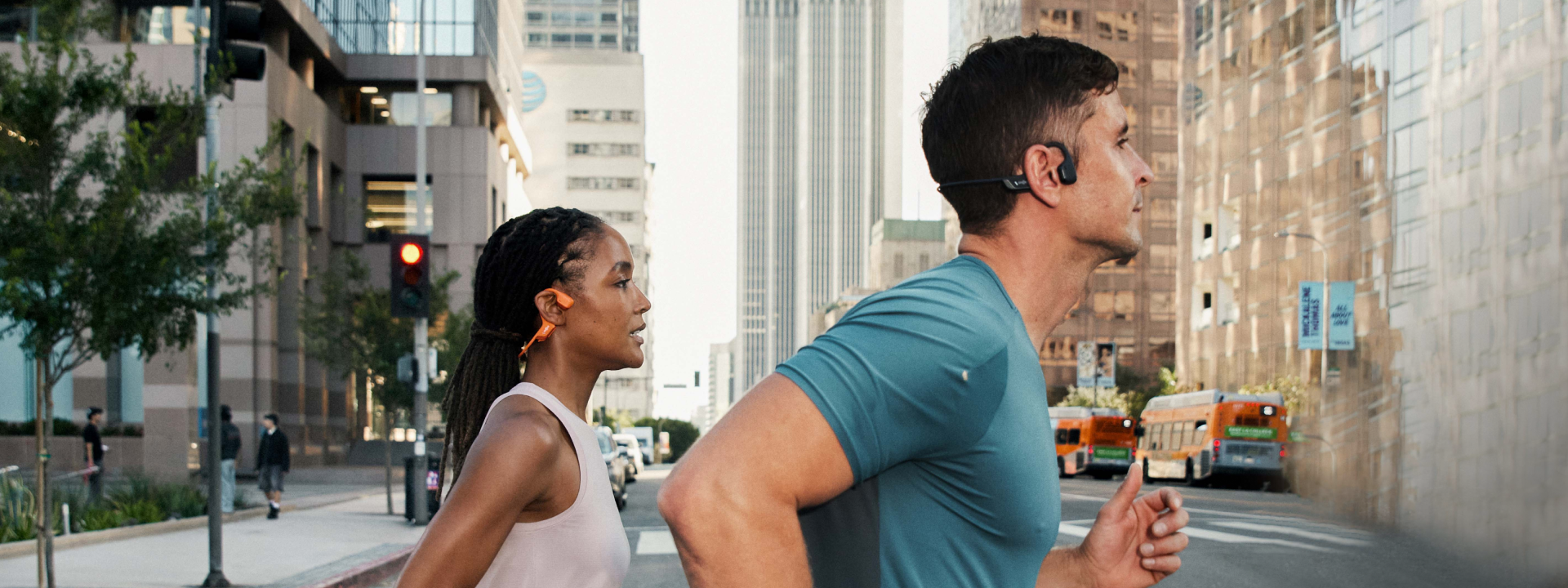 running marathon with bone conduction headphones